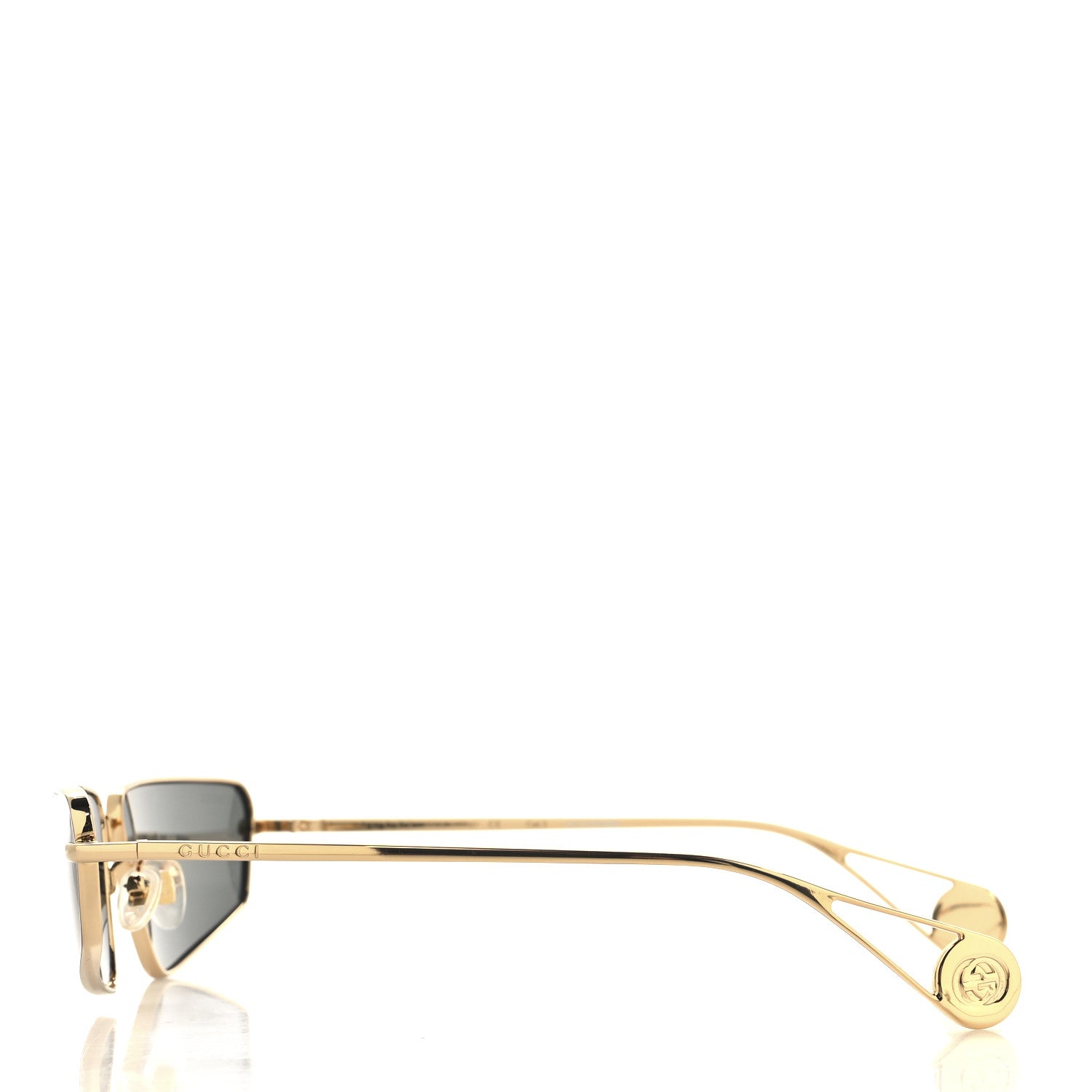 Gucci Metal Cat Eye Sunglasses GG0537S Gold 3 of 7