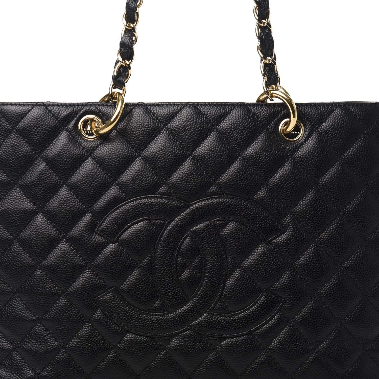 Chanel Caviar Quilted Grand Shopping Tote GST Black 10 of 10
