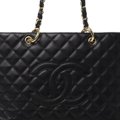 Chanel Caviar Quilted Grand Shopping Tote GST Black 10 of 10