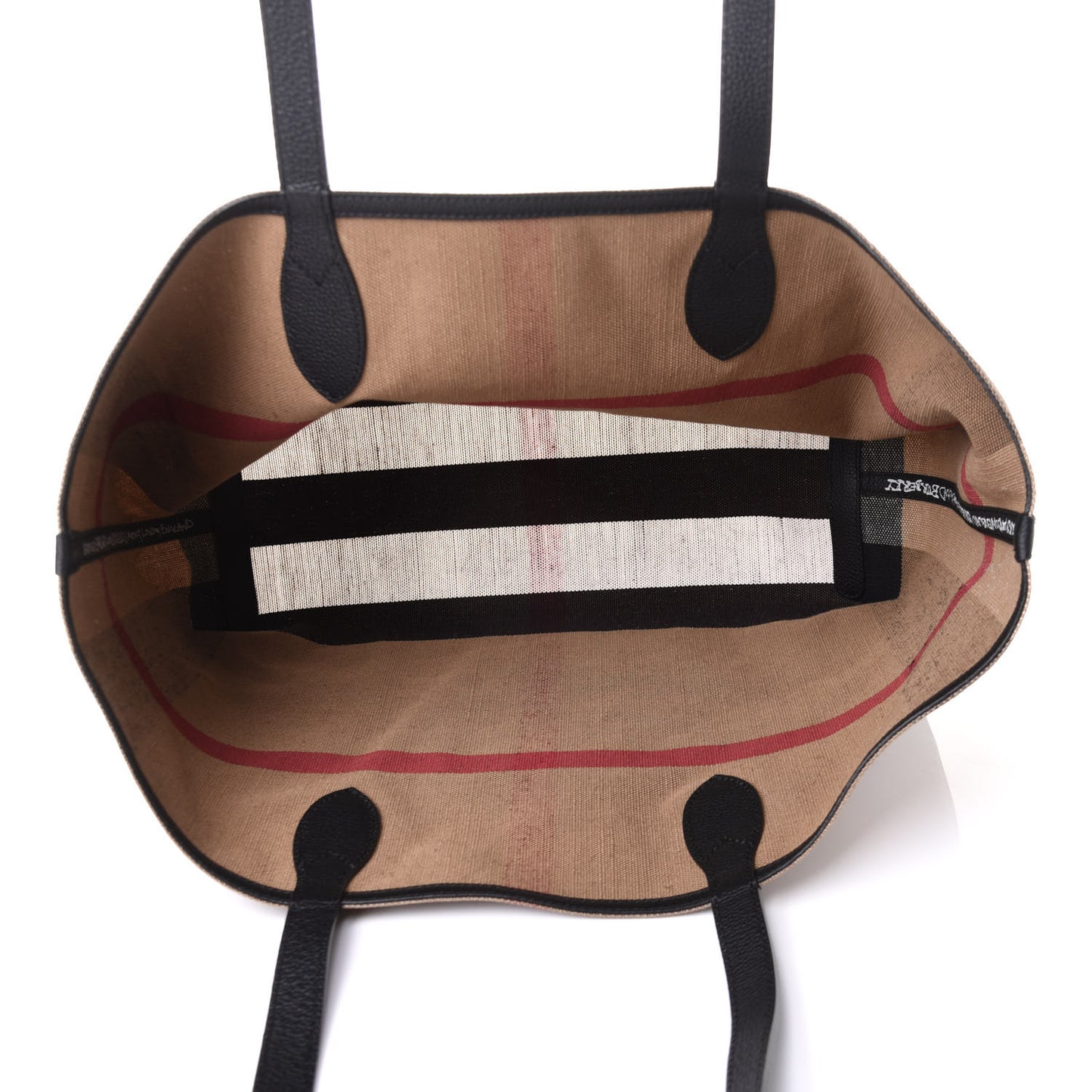 Coated Canvas Mega Check Medium Doodle Tote Black