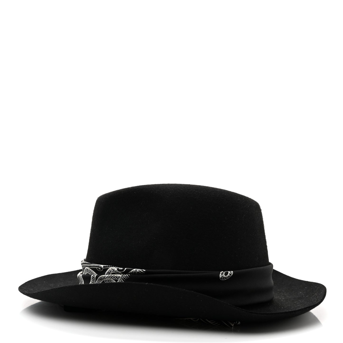 Feutre Silk Zouaves et Dragons Finesse Dahlia Hat 59 Black