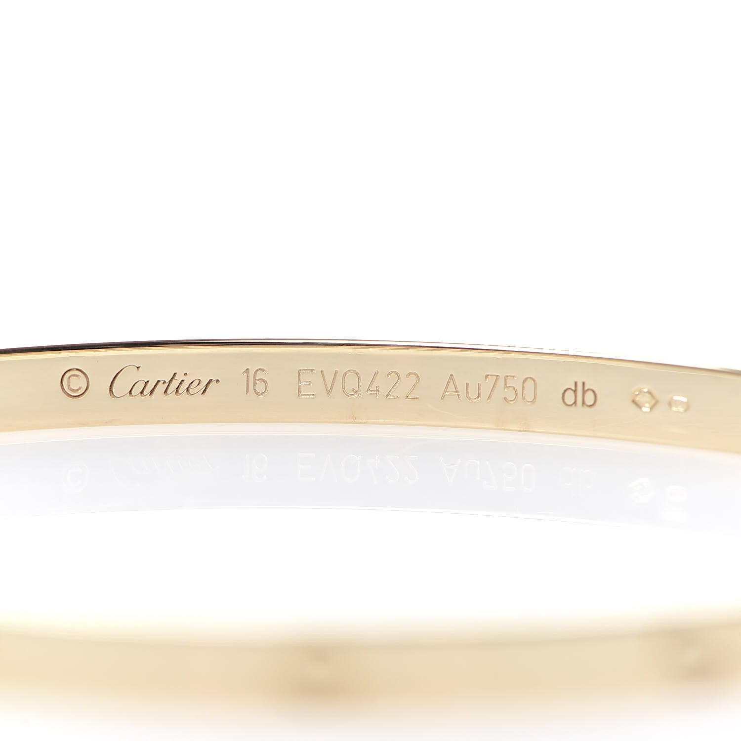 Cartier 18K Yellow Gold Small LOVE Bracelet 16 5 of 7