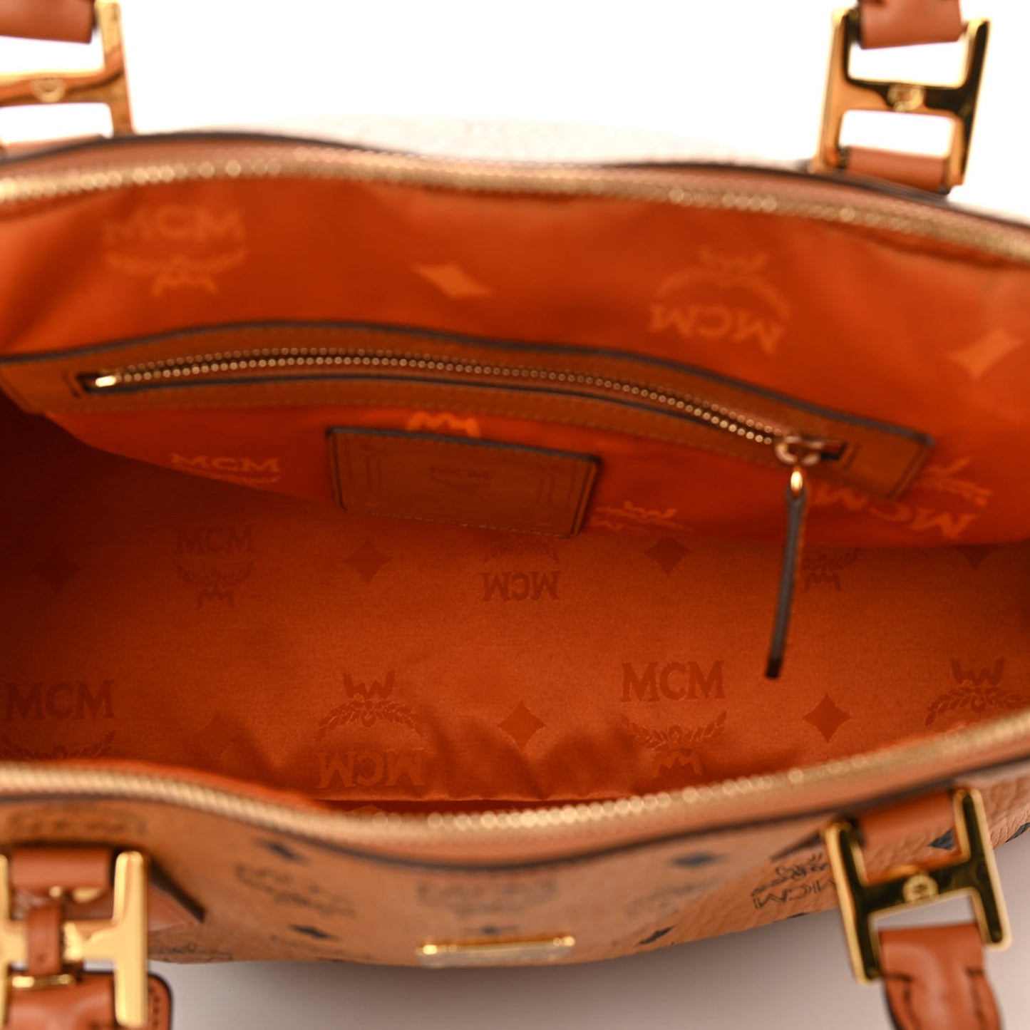 Visetos Heritage Bowler Bag Cognac