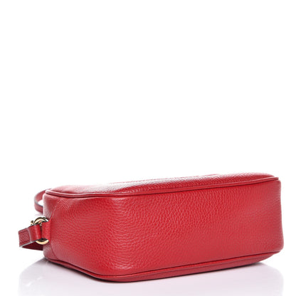 Gucci Pebbled Calfskin Small Soho Disco Bag Tabasco Red 4 of 7