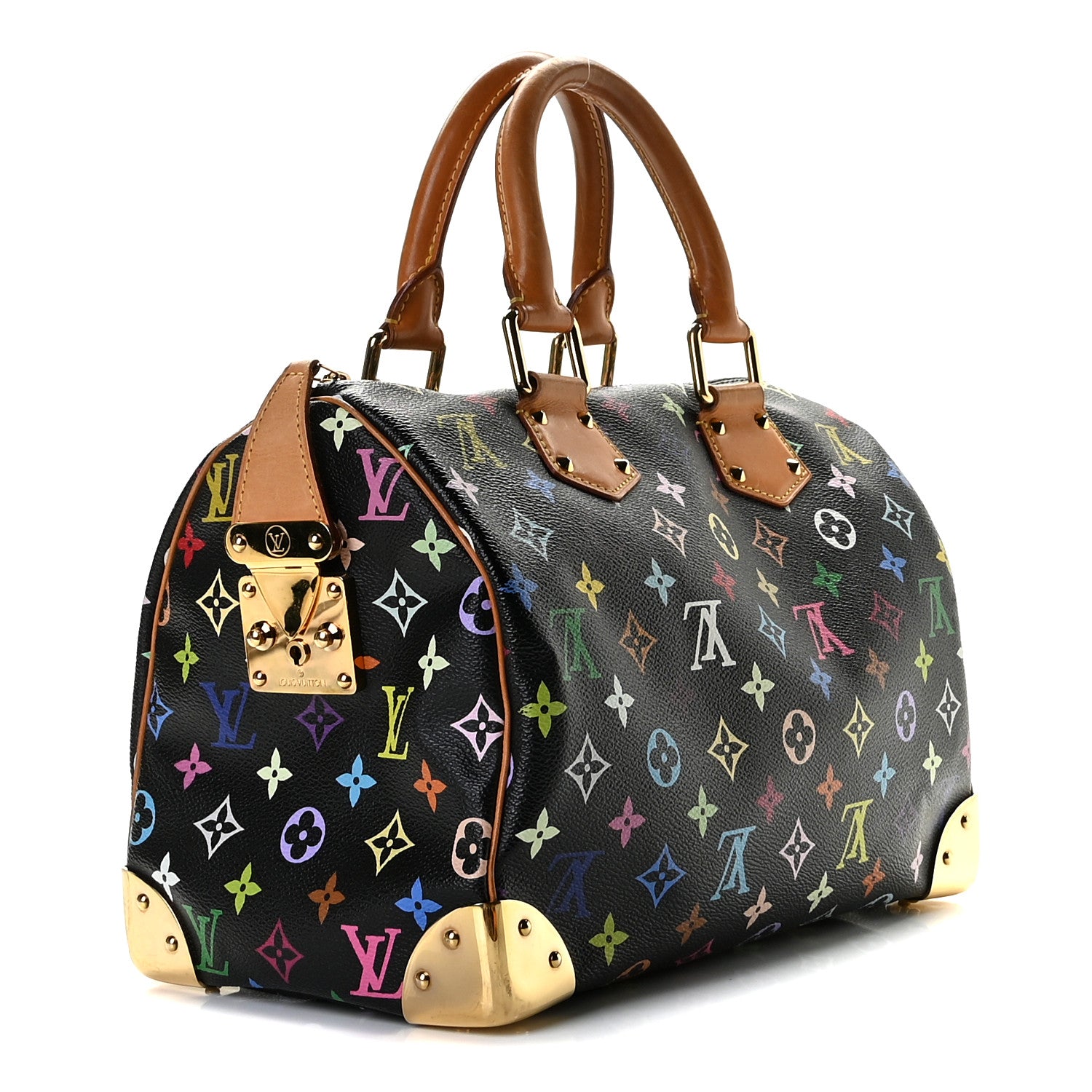 Louis Vuitton Monogram Multicolor Speedy 30 Black 3 of 11