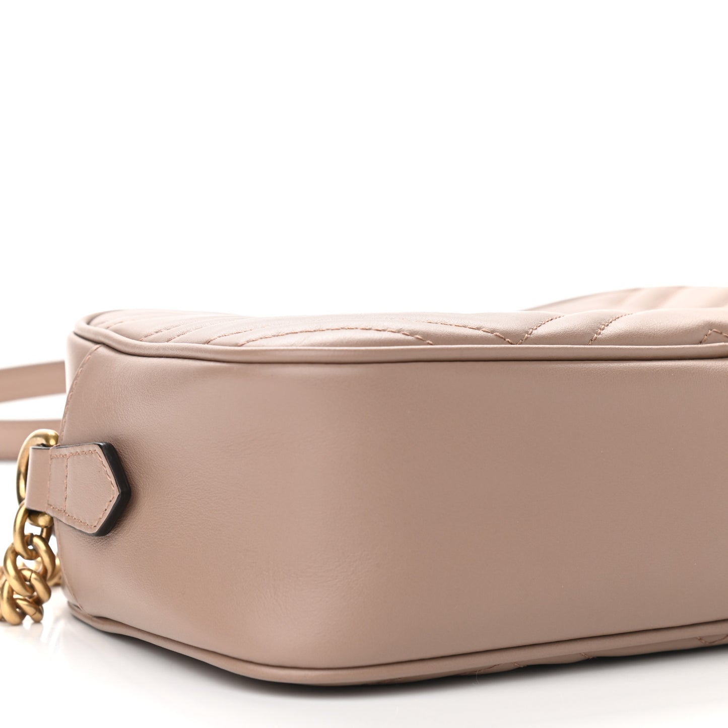 Calfskin Matelasse Small GG Marmont Chain Shoulder Bag Porcelain Rose