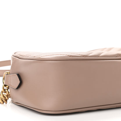 Gucci Calfskin Matelasse Small GG Marmont Chain Shoulder Bag Porcelain Rose 8 of 9