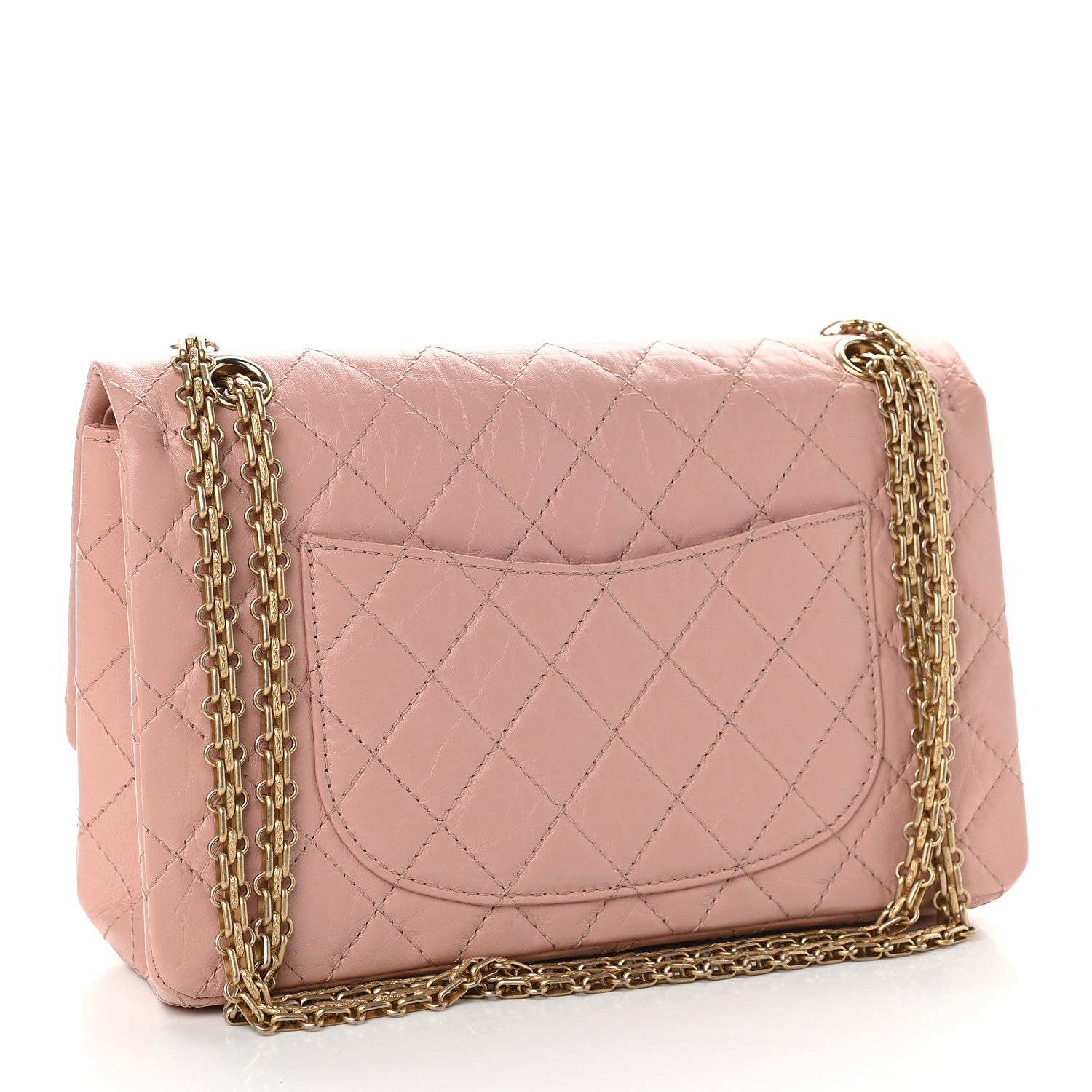 Chanel Aged Calfskin Quilted 2.55 Reissue 226 Flap Pink 3 of 9
