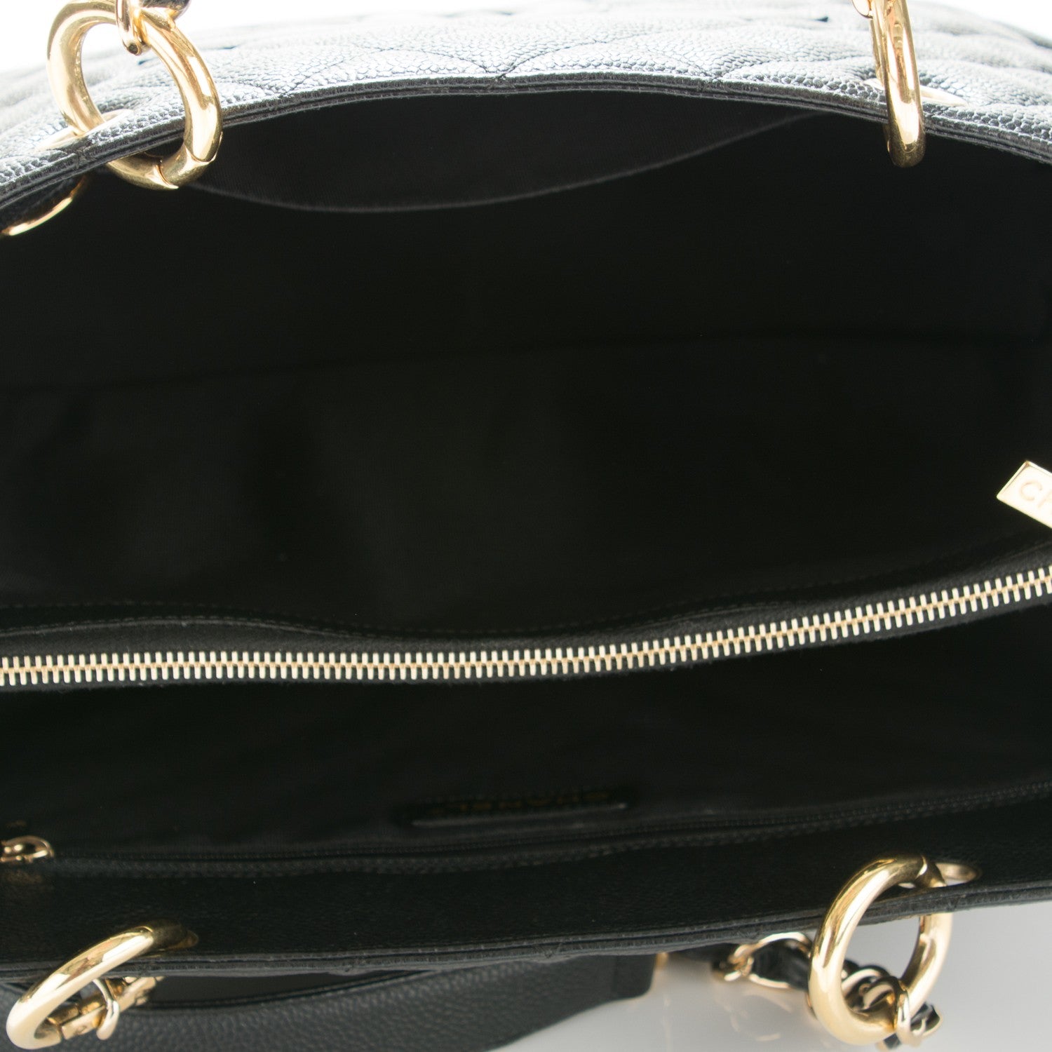 Chanel Caviar Quilted Grand Shopping Tote GST Black 5 of 7