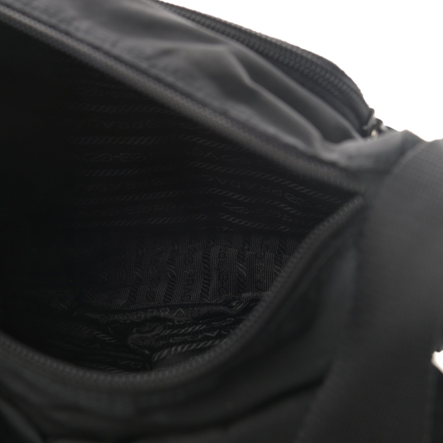 Prada Nylon Vela Small Hunting Bag Black 5 of 11