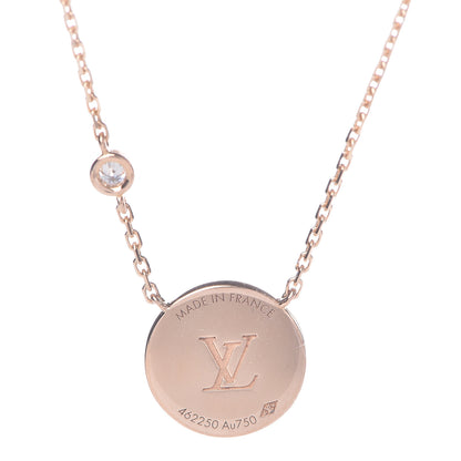 Louis Vuitton 18K Pink Gold Diamond Malachite Color Blossom BB Sun Pendant Necklace 5 of 5