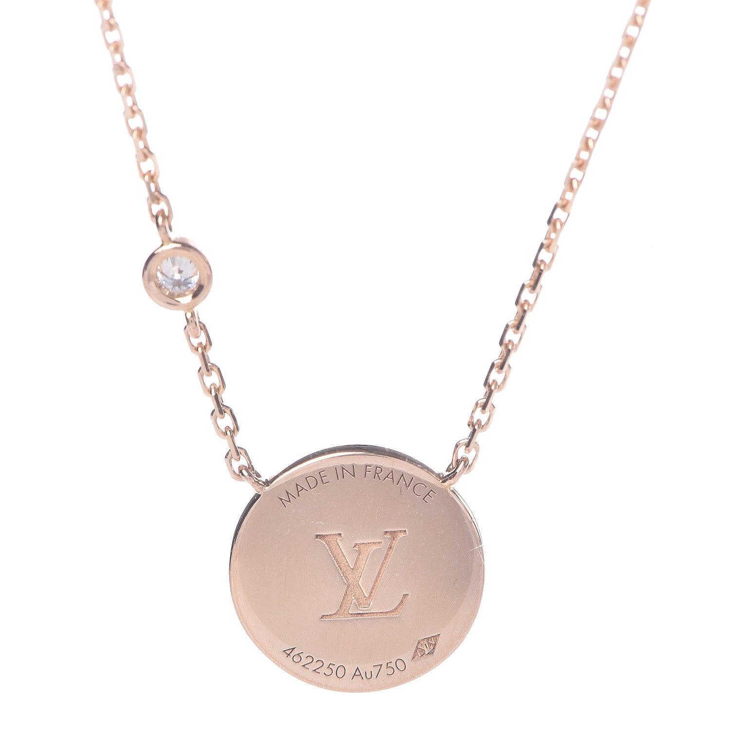 Louis Vuitton 18K Pink Gold Diamond Malachite Color Blossom BB Sun Pendant Necklace 5 of 5
