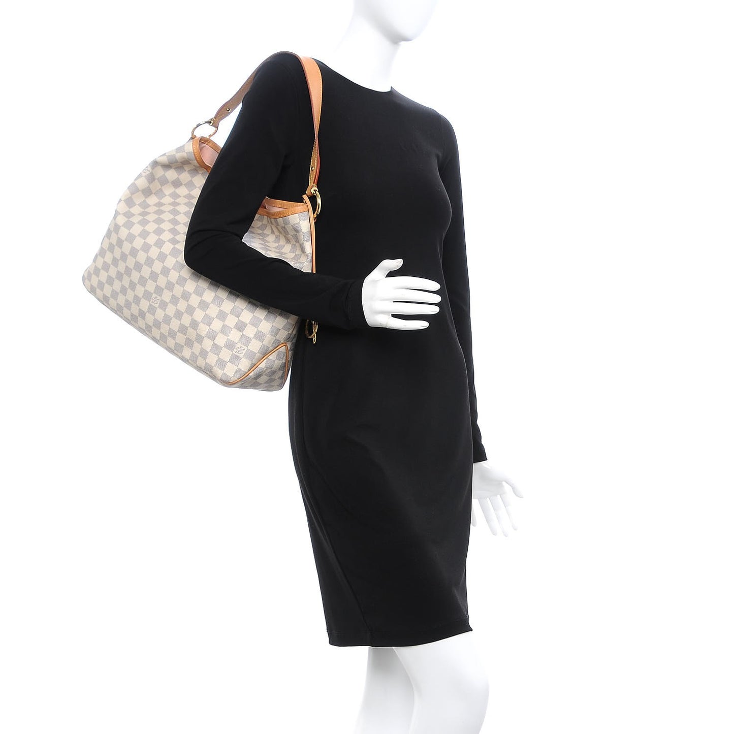 Damier Azur Delightful MM Rose Ballerine