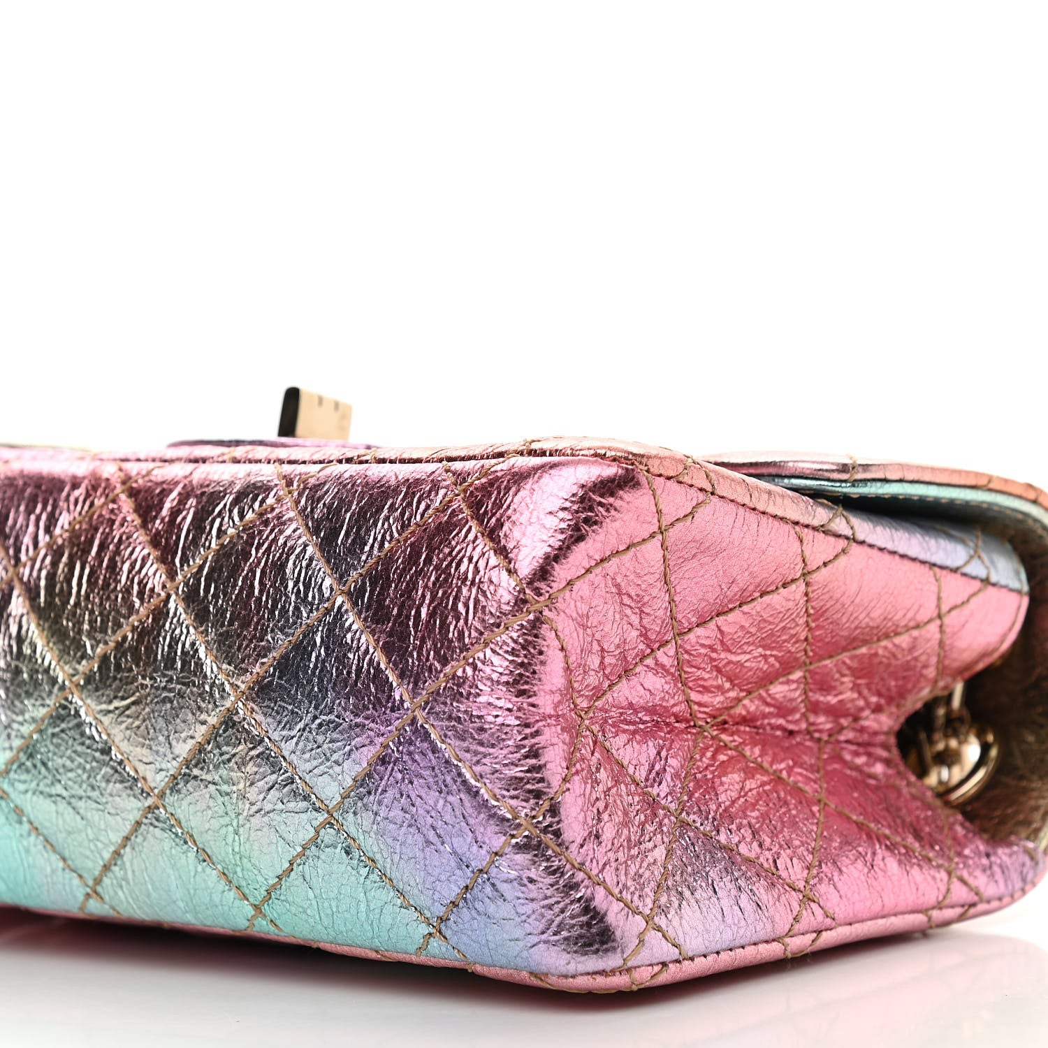 Chanel Metallic Goatskin Quilted Mini 2.55 Reissue Flap Multicolor 11 of 11