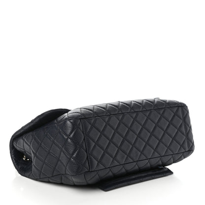Chanel Calfskin Quilted Small XXL Travel Flap Bag Navy 4 of 10