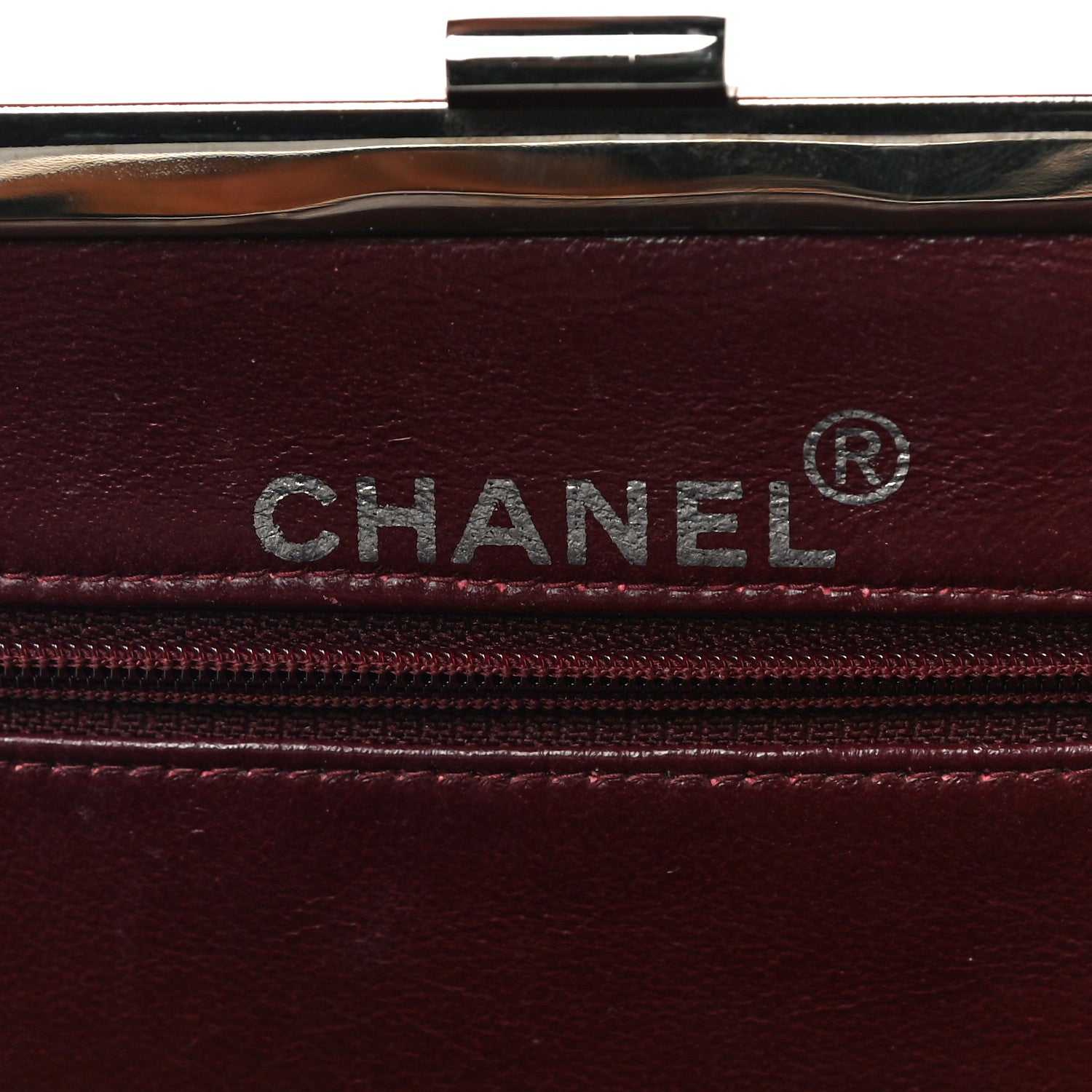 Chanel Lambskin Quilted Kisslock Frame Bag Black 6 of 21