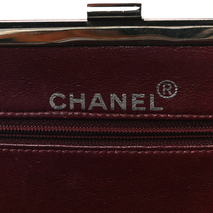 Chanel Lambskin Quilted Kisslock Frame Bag Black 6 of 21