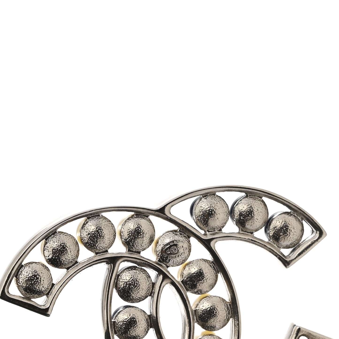 Pearl CC Brooch Blue Silver