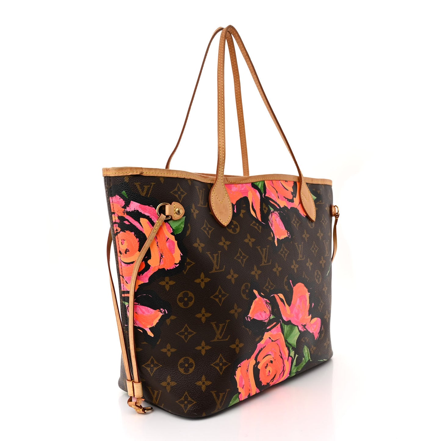 LOUIS VUITTON Monogram Roses Neverfull MM