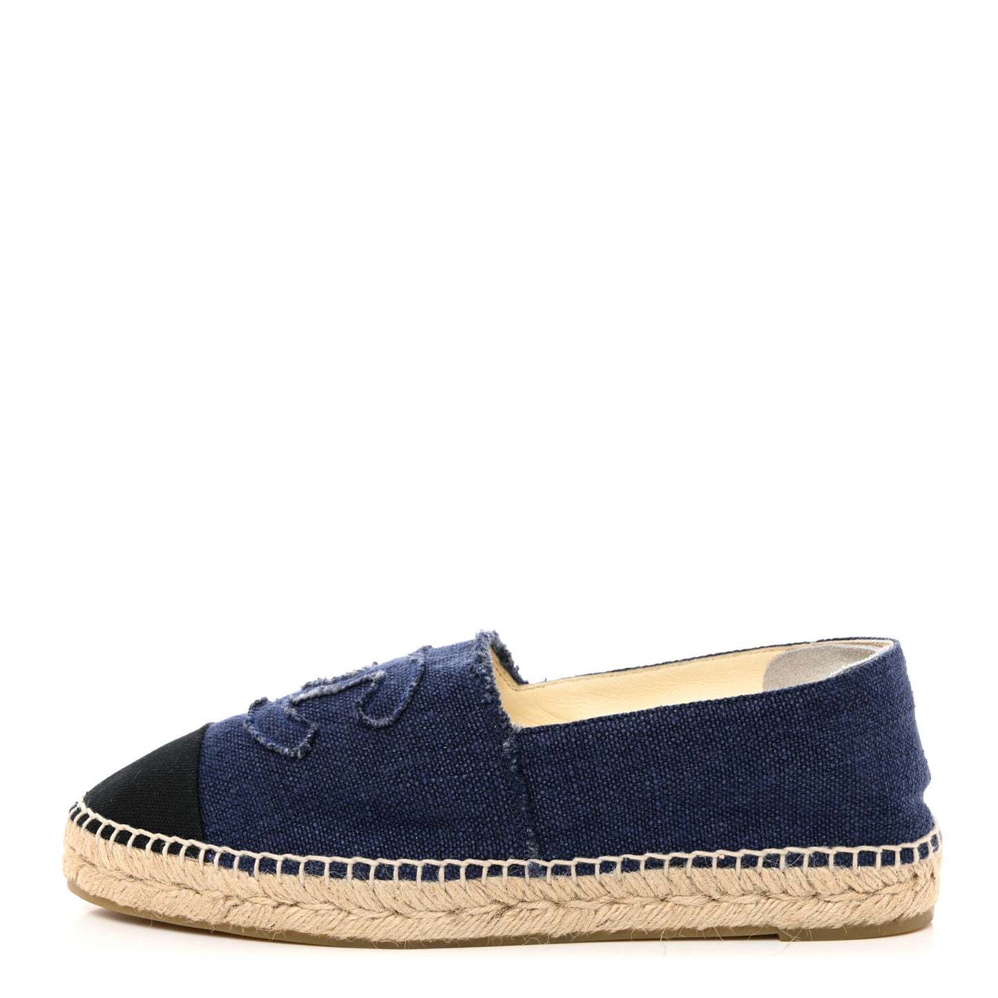 Denim Toile CC Espadrilles 41 Navy Black