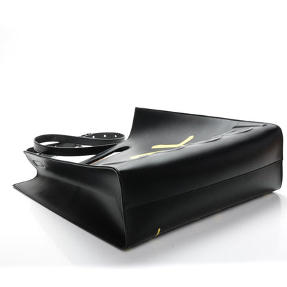 Gucci Calfskin GucciGhost Real Medium XL Tote Black Yellow 4 of 6