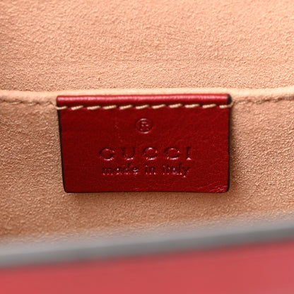 Gucci Suede Calfskin Web Small Ophidia Chain Shoulder Bag New Blue Romantic Cherry 6 of 10