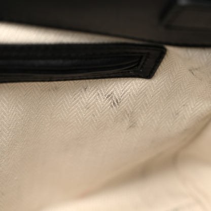 The Row Polished Saddle Calfskin Soft Margaux 12 Black 11 of 12