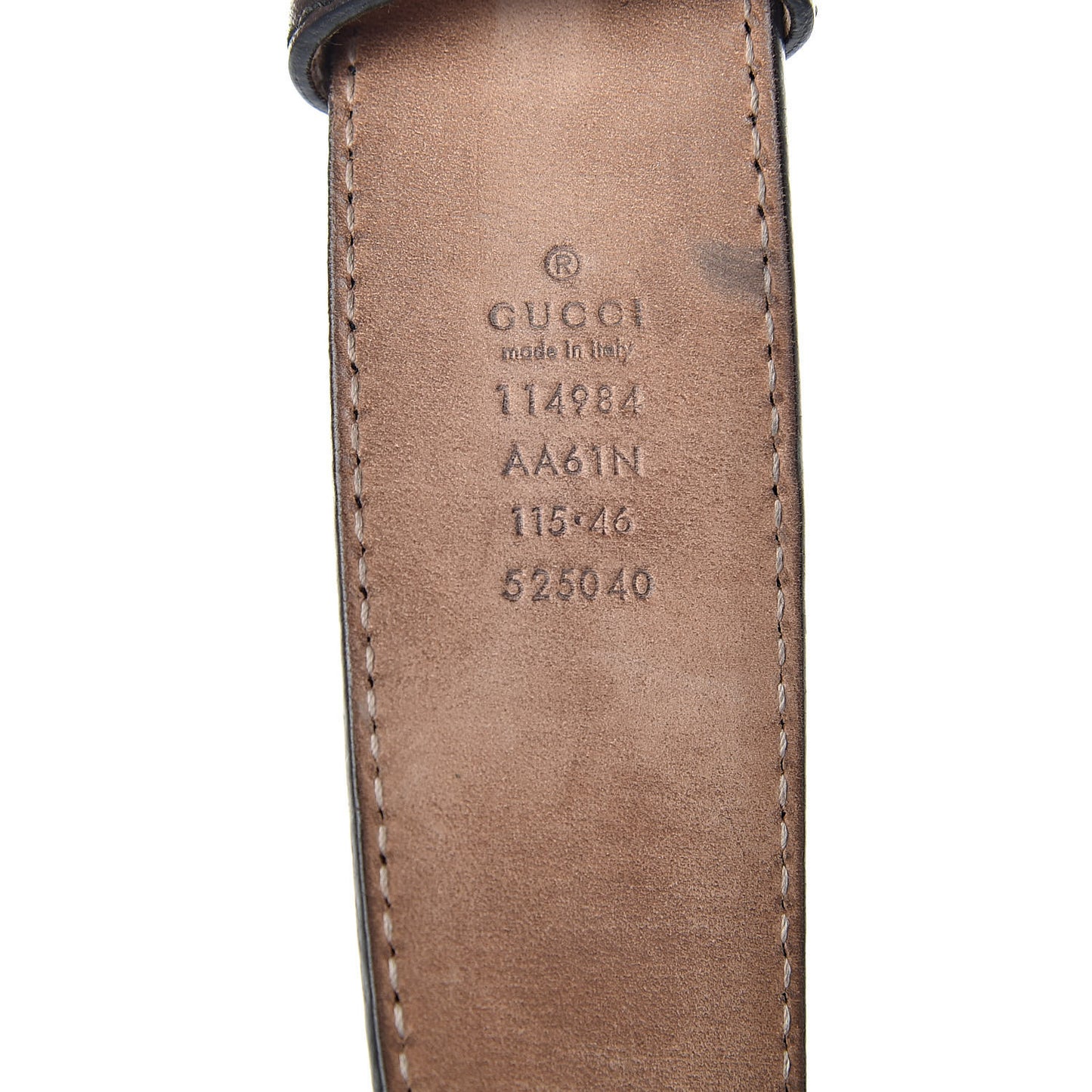 Guccissima Interlocking G Belt 115 46 Black