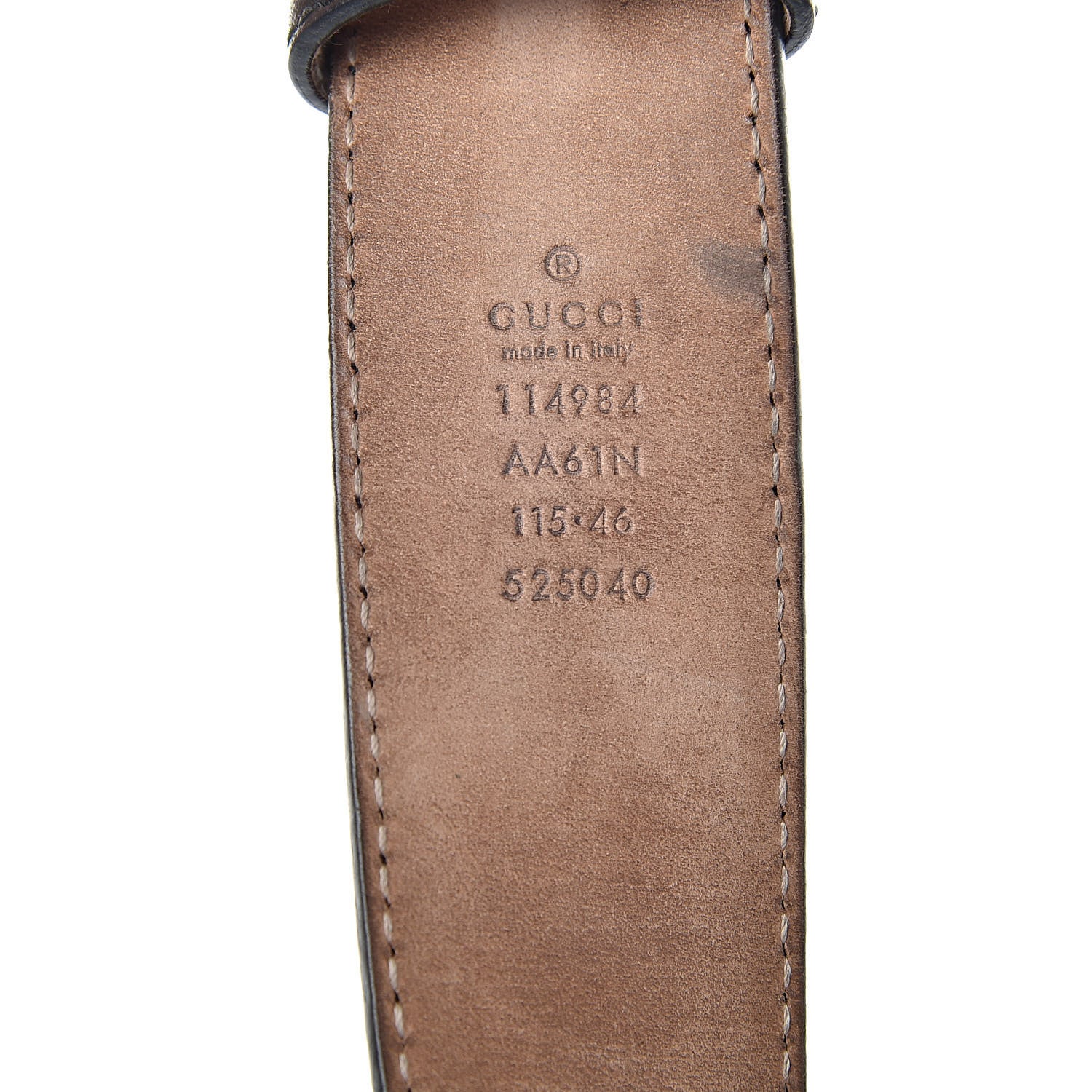 Gucci Guccissima Interlocking G Belt 115 46 Black 4 of 9