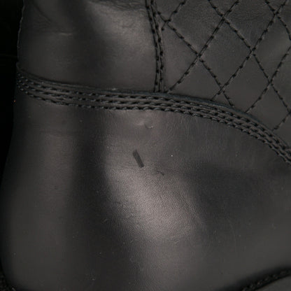 Chanel Calfskin Combat Boots 39.5 Black 8 of 8
