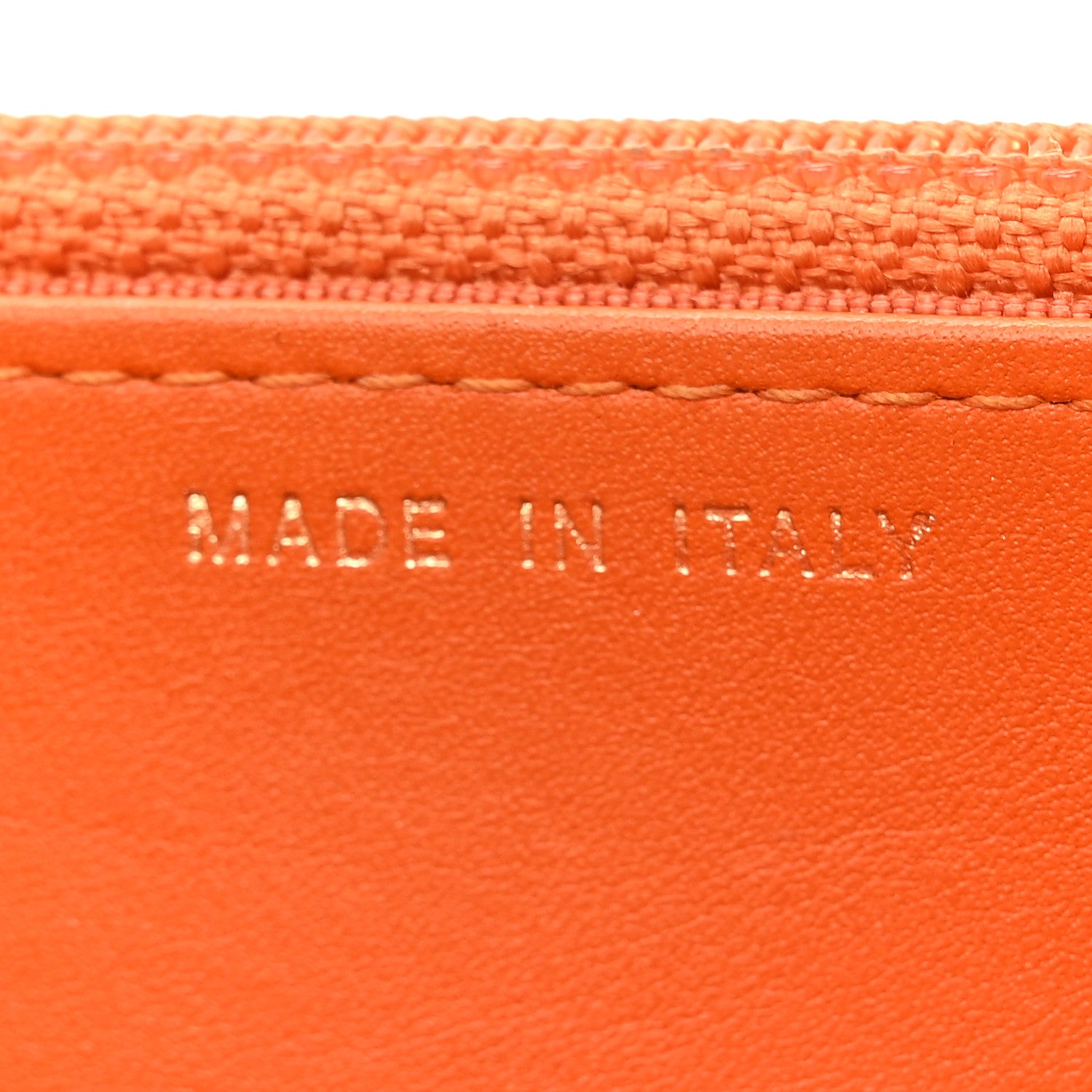 Chanel Snakeskin Wallet On Chain WOC Orange 7 of 16