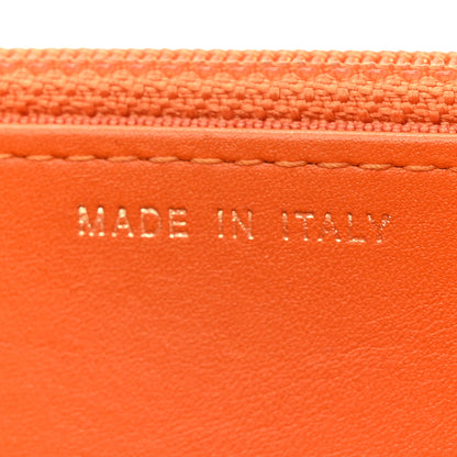 Chanel Snakeskin Wallet On Chain WOC Orange 7 of 16