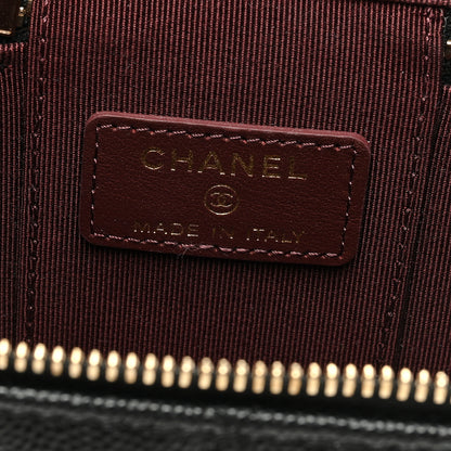 Chanel Caviar Quilted Mini Vanity Case With Chain Black 6 of 11