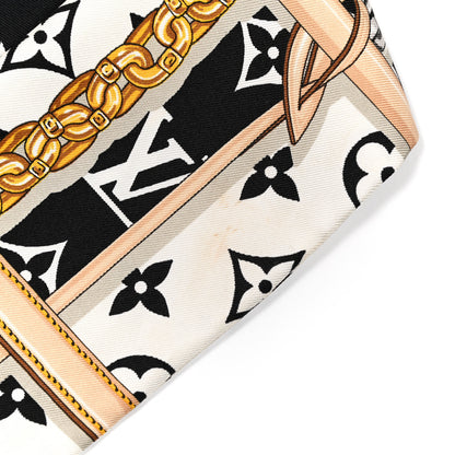 Louis Vuitton Silk Monogram Confidential Bandeau Black 6 of 6