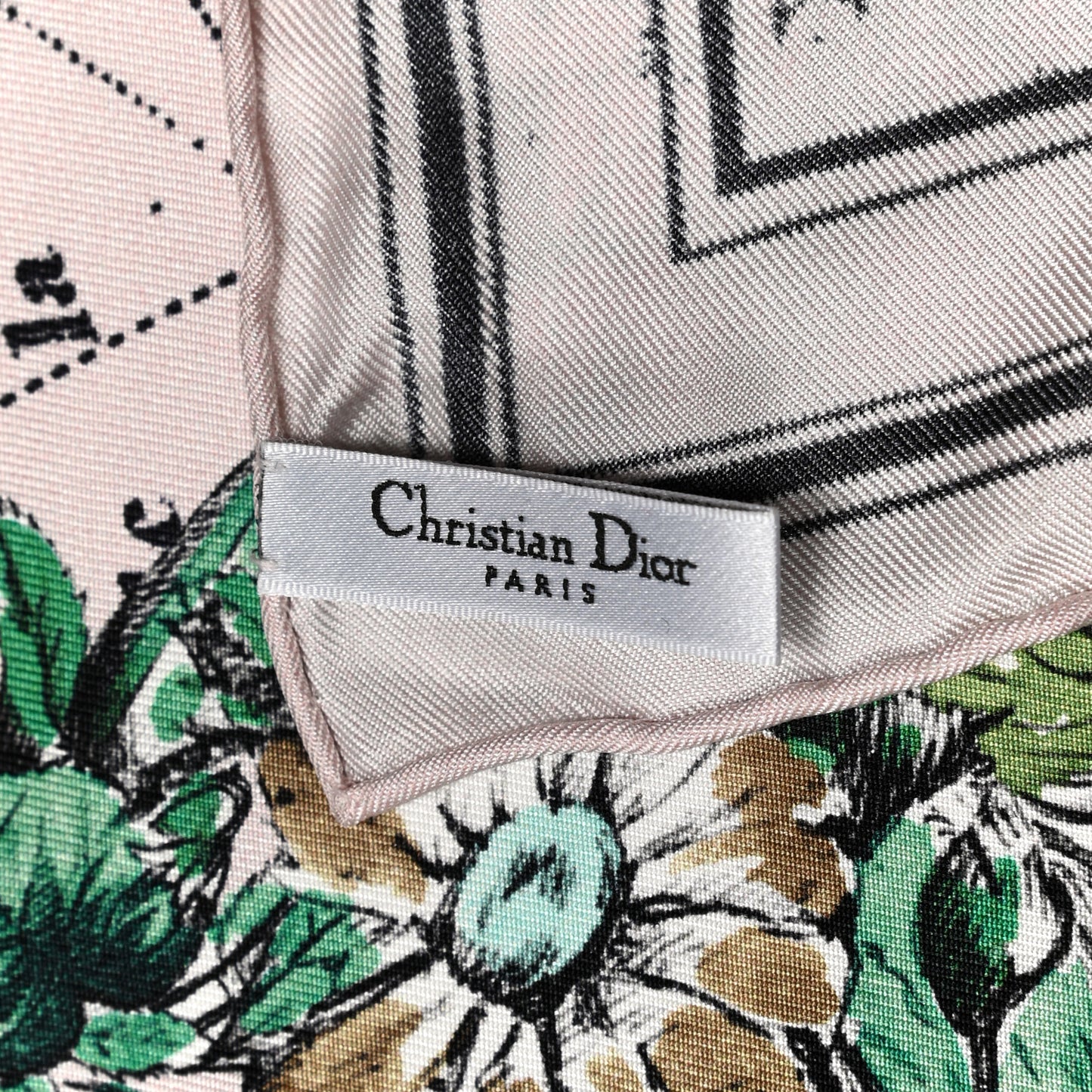 Silk Zodiac Square Scarf White