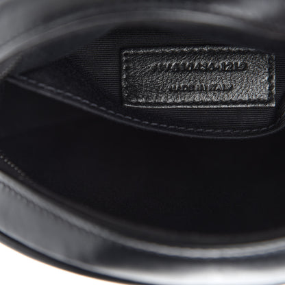 Saint Laurent Calfskin Matelasse Chevron Round Vinyle Camera Bag Black 9 of 10