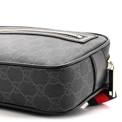 Gucci Soft GG Supreme Monogram Web Belt Bag Black Grey 10 of 10