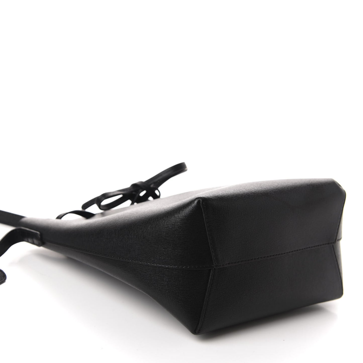 Saffiano Mini Bucket Bag Black Flamma