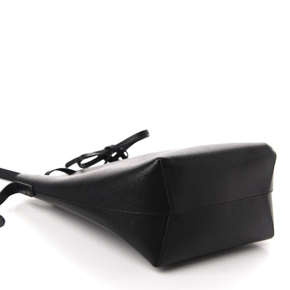 Mansur Gavriel Saffiano Mini Bucket Bag Black Flamma 4 of 15