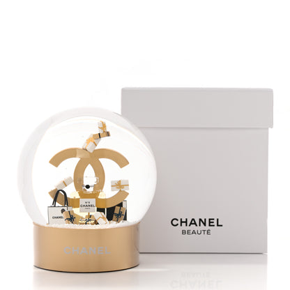 Chanel Glass CC Shopping Bag Snow Globe Gold 8 of 8