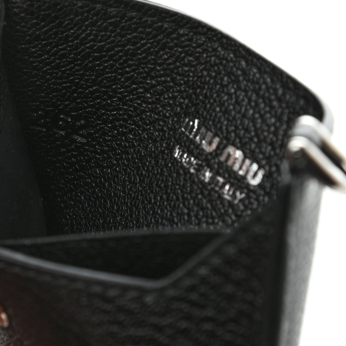 Goatskin Madras Crystal Card Holder Fringe Crossbody Black