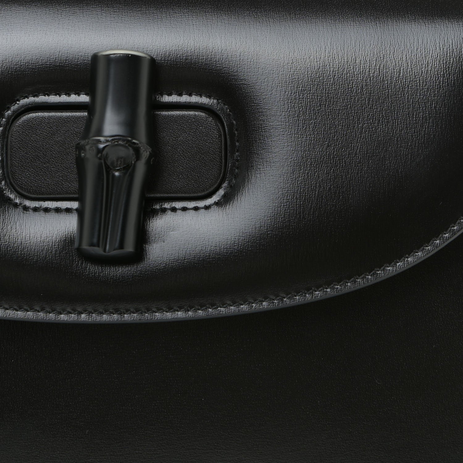 Gucci Boarded Dyana Lux Calfskin Web Monochrome Medium Bamboo 1947 Top Handle Bag Black 7 of 13