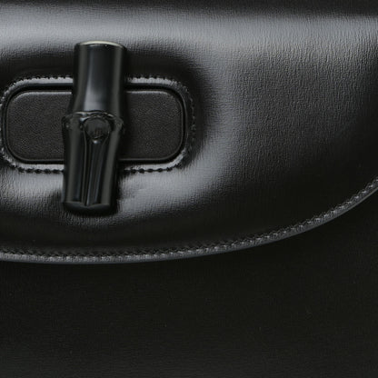 Gucci Boarded Dyana Lux Calfskin Web Monochrome Medium Bamboo 1947 Top Handle Bag Black 7 of 13