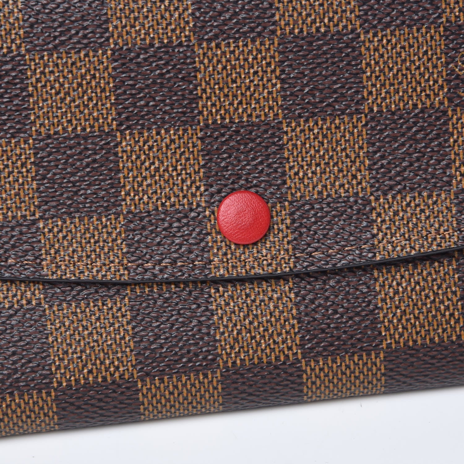 Louis Vuitton Damier Ebene Emilie Wallet Red 8 of 8