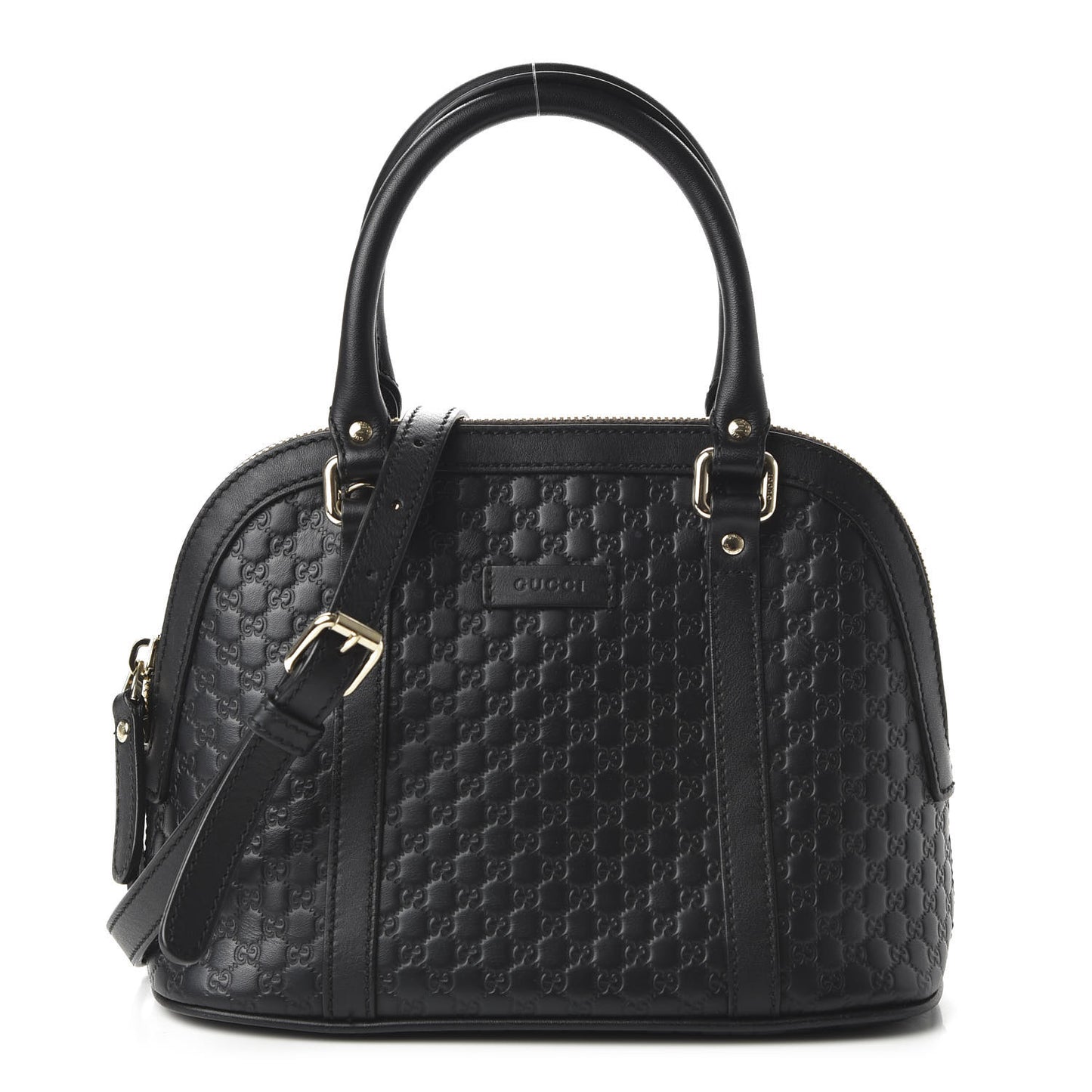 Microguccissima Mini Dome Bag Black