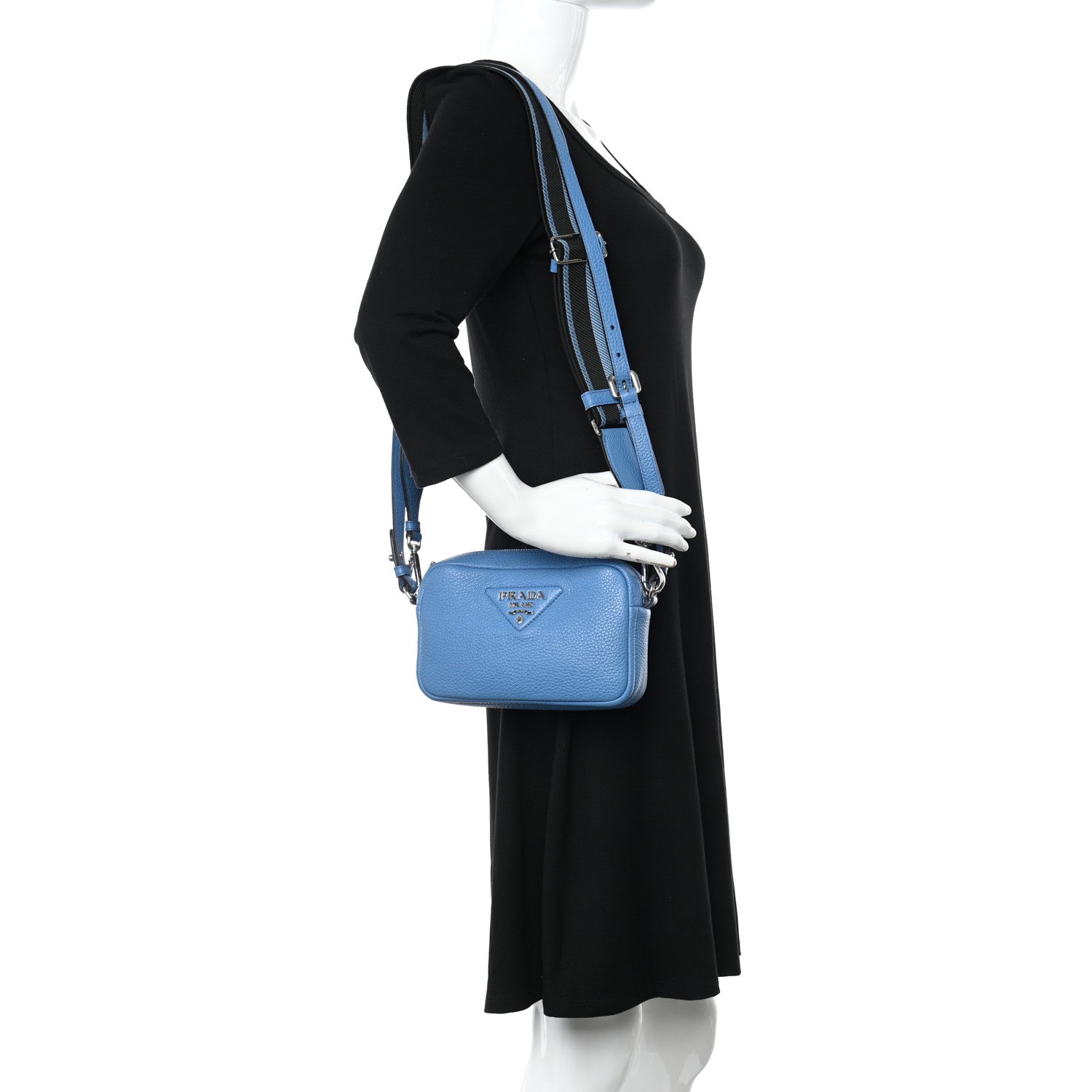 Prada Vitello Daino Soft Small Camera Crossbody Wave 2 of 10