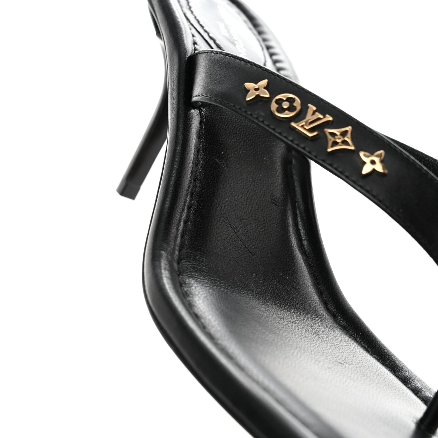 Calfskin Signature Thong Sandal 36.5 Black