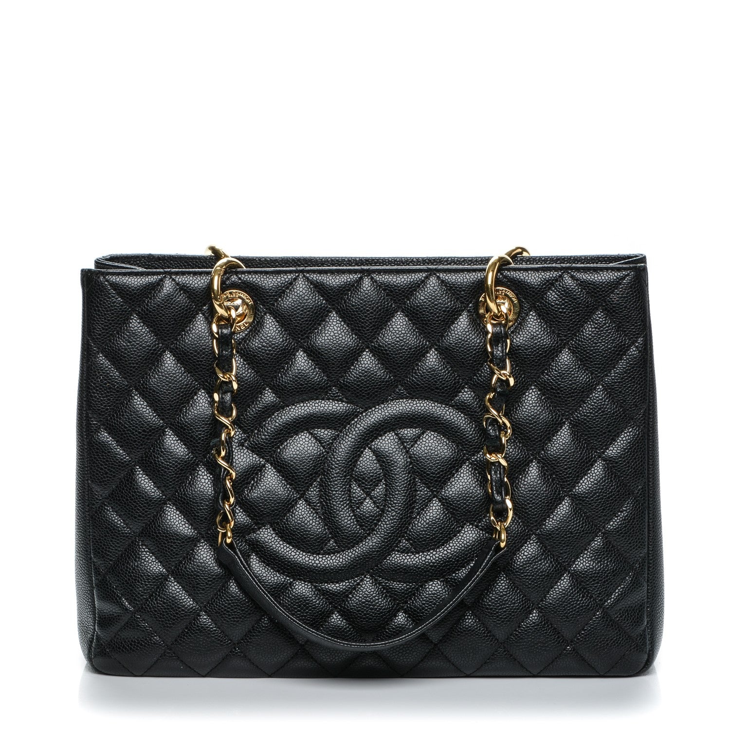 Chanel Caviar Quilted Grand Shopping Tote GST Black 1 of 7