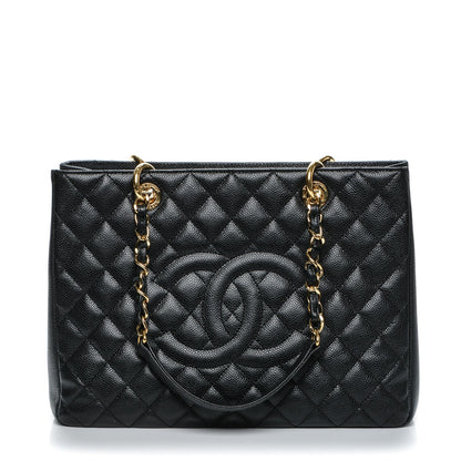 Chanel Caviar Quilted Grand Shopping Tote GST Black 1 of 7