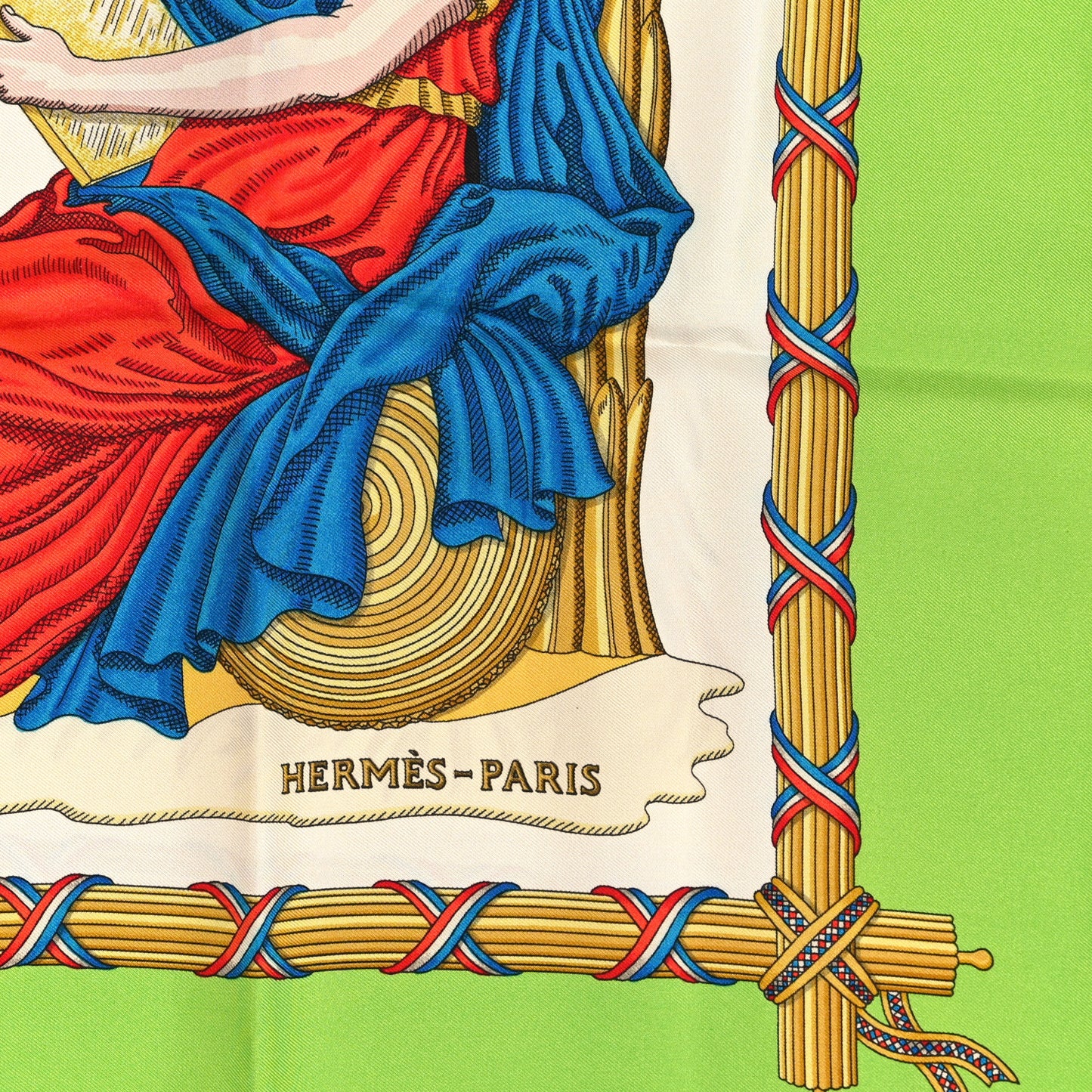 Silk Republique Francaise Liberte Egalite Fraternite 1789 Scarf 90